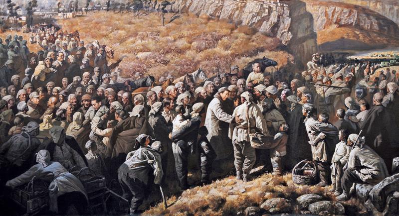 《美术经典中的党史》本期介绍的作品是由陈承齐于2010年创作的油画